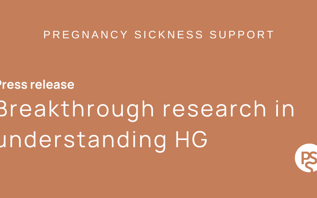 Pregnancy Sickness Support Hails Breakthrough Research in Understanding Hyperemesis Gravidarum